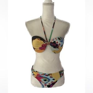 a.Che 2 pieces flower child bikini swimsuit